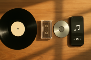 Geschiedenis muziekformaten: van vinyl tot streaming